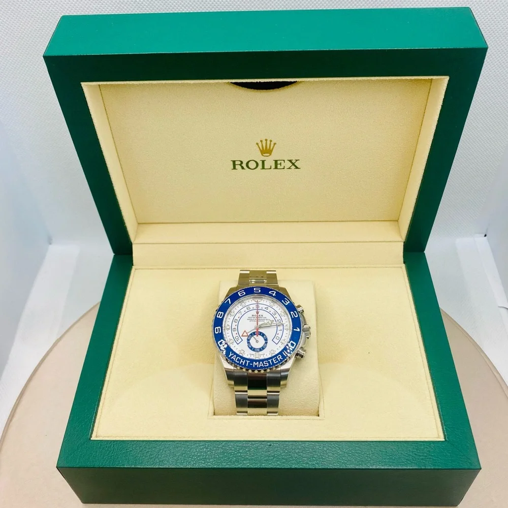 NEW! Rolex Men’s 44mm Yacht-Master II White Dial Watch